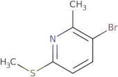 3-Bromo-2-methyl-6-(methylsulfanyl)pyridine