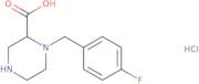 1-(4-Fluoro-benzyl)-piperazine-2-carboxylic acid hydrochloride