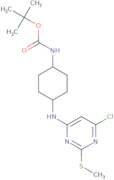 N-[4-(6-Chloro-2-methylsulfanyl-pyrimidin-4-ylamino)-cyclohexyl]-carbamic acid tert-butyl ester