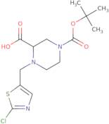 4-(2-Chloro-thiazol-5-ylmethyl)-piperazine-1,3-dicarboxylic acid 1-tert-butyl ester
