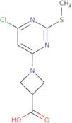 1-(6-Chloro-2-methylsulfanyl-pyrimidin-4-yl)-azetidine-3-carboxylic acid