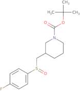 3-(4-Fluoro-benzenesulfinylmethyl)-piperidine-1-carboxylic acid tert-butyl ester