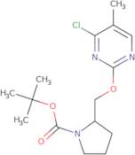 2-(4-Chloro-5-methyl-pyrimidin-2-yloxymethyl)-pyrrolidine-1-carboxylic acid tert-butyl ester