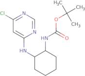 [2-(6-Chloro-pyrimidin-4-ylamino)-cyclohexyl]-carbamic acid tert-butyl ester