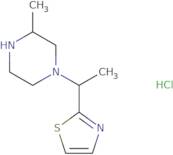 3-Methyl-1-(1-thiazol-2-yl-ethyl)-piperazine hydrochloride