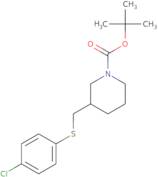 3-(4-Chloro-phenylsulfanylmethyl)-piperidine-1-carboxylic acid tert-butyl ester