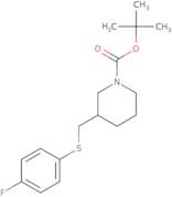 3-(4-Fluoro-phenylsulfanylmethyl)-piperidine-1-carboxylic acid tert-butyl ester