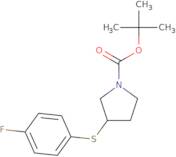 (S)-3-(4-Fluoro-phenylsulfanyl)-pyrrolidine-1-carboxylic acid tert-butyl ester