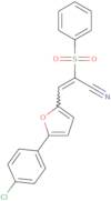 (2E)-2-(Benzenesulfonyl)-3-[5-(4-chlorophenyl)-furan-2-yl]prop-2-enenitrile