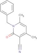 1-Benzyl-4,6-dimethyl-2-oxo-1,2-dihydro-pyridine-3-carbonitrile