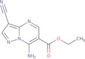 7-Amino-3-cyano-pyrazolo[1,5-a]pyrimidine-6-carboxylic acid ethyl ester