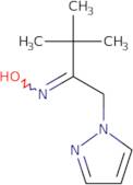 N-[3,3-Dimethyl-1-(1H-pyrazol-1-yl)butan-2-ylidene]hydroxylamine