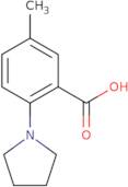 5-Methyl-2-(pyrrolidin-1-yl)benzoic acid