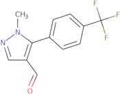 1-Methyl-5-(4-(trifluoromethyl)phenyl)-1H-pyrazole-4-carbaldehyde