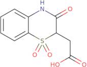 2-(1,1,3-Trioxo-3,4-dihydro-2H-1Î»â¶,4-benzothiazin-2-yl)acetic acid