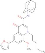 N-(1-Adamantyl)-6-(furan-2-yl)-8-methoxy-4-oxo-1-pentylquinoline-3-carboxamide