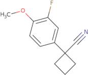 1-(3-Fluoro-4-methoxyphenyl)cyclobutane-1-carbonitrile