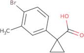 1-(4-bromo-3-methylphenyl)cyclopropane-1-carboxylic acid