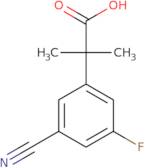 2-(3-Cyano-5-fluorophenyl)-2-methylpropanoic acid