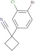 1-(4-Bromo-3-chlorophenyl)cyclobutane-1-carbonitrile