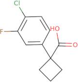 1-(4-Chloro-3-fluorophenyl)cyclobutane-1-carboxylic acid