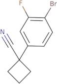 1-(4-Bromo-3-fluorophenyl)cyclobutane-1-carbonitrile