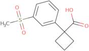 1-(3-Methanesulfonylphenyl)cyclobutane-1-carboxylic acid