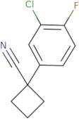 1-(3-Chloro-4-fluorophenyl)cyclobutane-1-carbonitrile