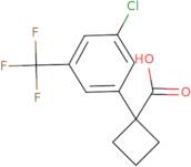 1-[3-Chloro-5-(trifluoromethyl)phenyl]cyclobutane-1-carboxylic acid