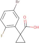 1-(5-Bromo-2-fluorophenyl)cyclopropane-1-carboxylic acid