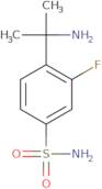 4-(2-Aminopropan-2-yl)-3-fluorobenzene-1-sulfonamide