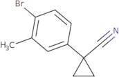 1-(4-Bromo-3-methylphenyl)cyclopropane-1-carbonitrile