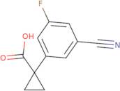 1-(3-Cyano-5-fluorophenyl)cyclopropane-1-carboxylic acid