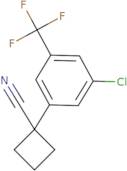 1-[3-Chloro-5-(trifluoromethyl)phenyl]cyclobutane-1-carbonitrile