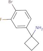 1-(4-Bromo-3-fluorophenyl)cyclobutan-1-amine