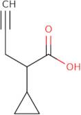 2-Cyclopropylpent-4-ynoic acid