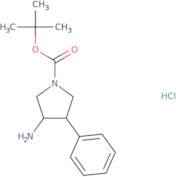 tert-Butyl 3-amino-4-phenylpyrrolidine-1-carboxylate hydrochloride