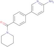 2-Amino-5-[4-(piperidinocarbonyl)phenyl]pyridine