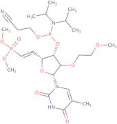 1-(5',6'-Dideoxy-6'-dimethylphosphono-2'-O-(2-methoxyethyl)-5-methyl-b-D-ribo-hex-5(E)-enofurano...