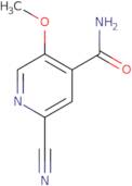 2-Cyano-5-methoxypyridine-4-carboxamide