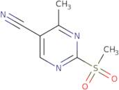 4-Methyl-2-methylsulfonylpyrimidine-5-carbonitrile