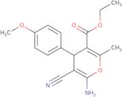 Ethyl 6-amino-5-cyano-4-(4-methoxyphenyl)-2-methyl-4H-pyran-3-carboxylate