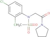 N-(2,4-Dichlorophenyl)-N-[2-oxo-2-(pyrrolidin-1-yl)ethyl]methanesulfonamide