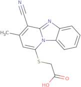 2-({10-Cyano-11-methyl-1,8-diazatricyclo[7.4.0.0,2,7]trideca-2,4,6,8,10,12-hexaen-13-yl}sulfanyl)a…