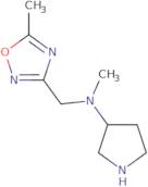 N-Methyl-N-[(5-methyl-1,2,4-oxadiazol-3-yl)methyl]pyrrolidin-3-amine