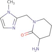 3-Amino-1-[(1-methyl-1H-imidazol-2-yl)methyl]piperidin-2-one