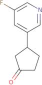 3-(5-Fluoropyridin-3-yl)cyclopentan-1-one