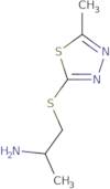 2-[(2-Aminopropyl)sulfanyl]-5-methyl-1,3,4-thiadiazole