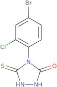 4-(4-Bromo-2-chlorophenyl)-3-sulfanyl-4,5-dihydro-1H-1,2,4-triazol-5-one