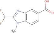 2-(Difluoromethyl)-1-methyl-1H-1,3-benzodiazole-5-carboxylic acid